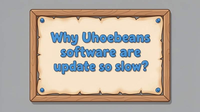 why is uhoebeans software update so slow